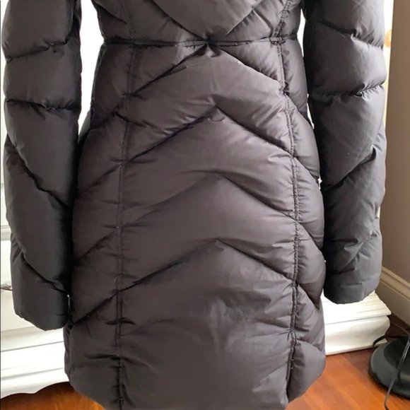 * J.CREW Down Feather Winter Puffer Coat Hood BLK - Picture 5 of 7